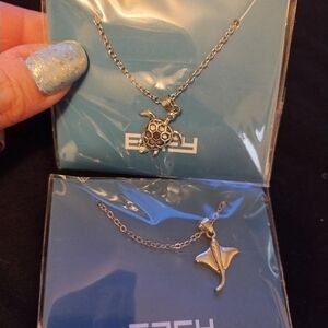 Effy Brand Sea Turtle And Stingray Necklace